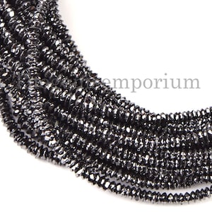AAA+ Top Quality Black Diamond Beads, Natural Diamond Button Shape Beads, Loose Diamond Beads for Jewelry Making, Wholesale Beads Suppliers