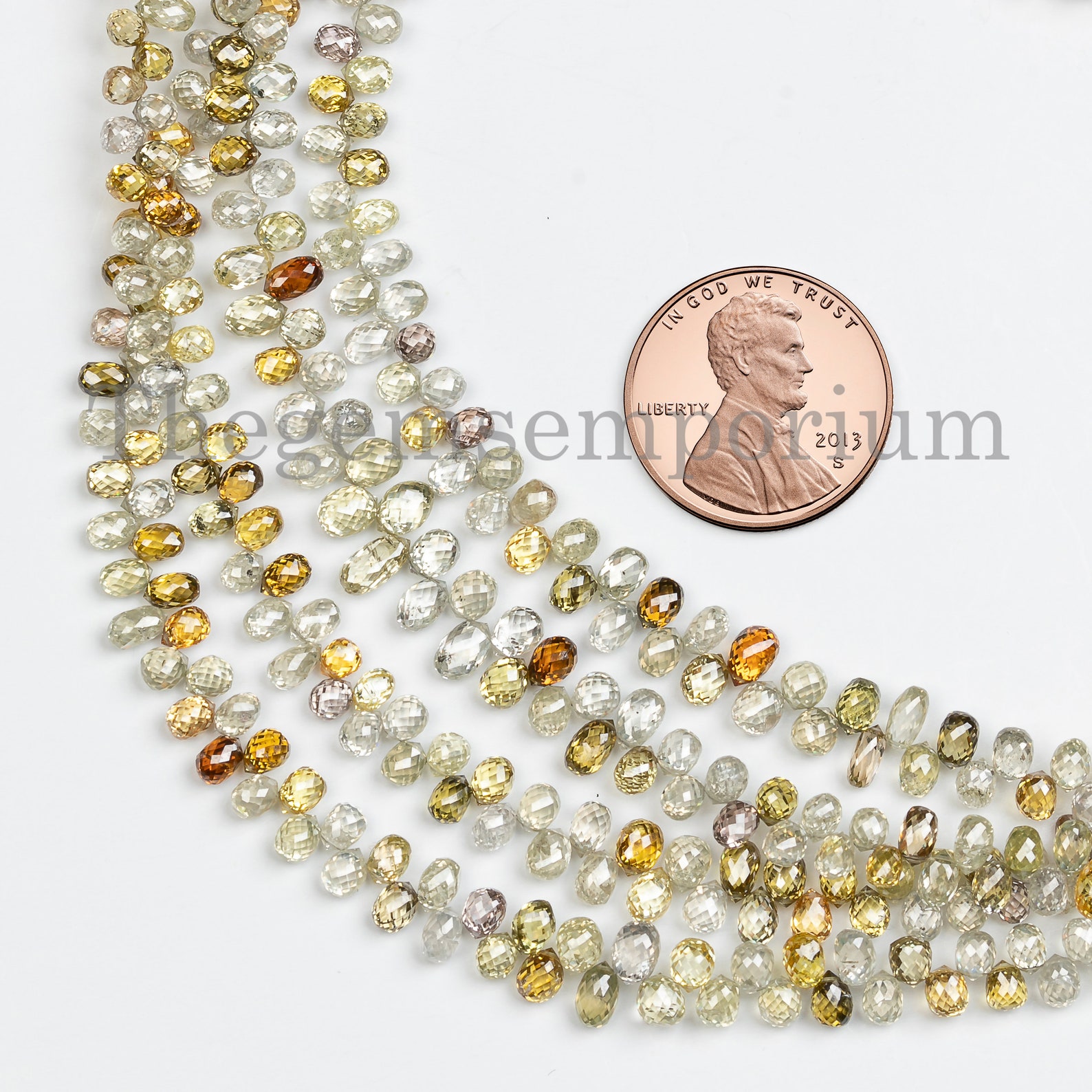 Sparkling Multi Color Diamond Beads AAA Quality Diamond Drop Etsy