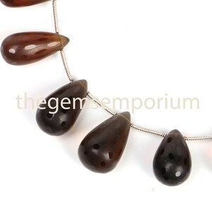 Smoky quartz Plain Drops shape Beads, Smoky quartz Drop Shape Beads Side Drill, Smoky Quartz Fancy Shape Beads,Smoky Quartz Pears Shape Bead