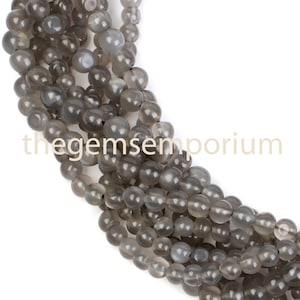 Grey Moonstone Plain smooth Round Beads, Moonstone Plain Beads, Moonstone smooth Beads, Grey Moonstone Beads, Moonstone Beads, Moonstone