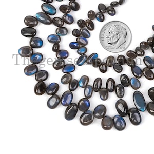 Blue Flashy Labradorite Smooth Oval Beads, Labradorite Beads Strand, Loose Labradorite Oval Bead for Jewelry Making, Wholesale Bead Supplier