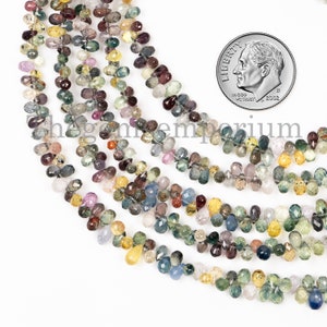 Disco Sapphire Faceted Drops Shape Beads, Disco Sapphire Side Drill Drops, Disco Sapphire Faceted Beads, Sapphire Beads, Sapphire Briolettes