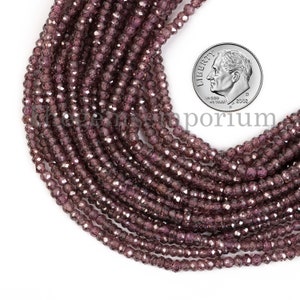 Lavender Sapphire 2.75mm Cubic Zirconia Faceted Rondelle,Lavender Sapphire Zirconia Beads, Zirconia Rondelle , Sapphire Zirconia Rondelle