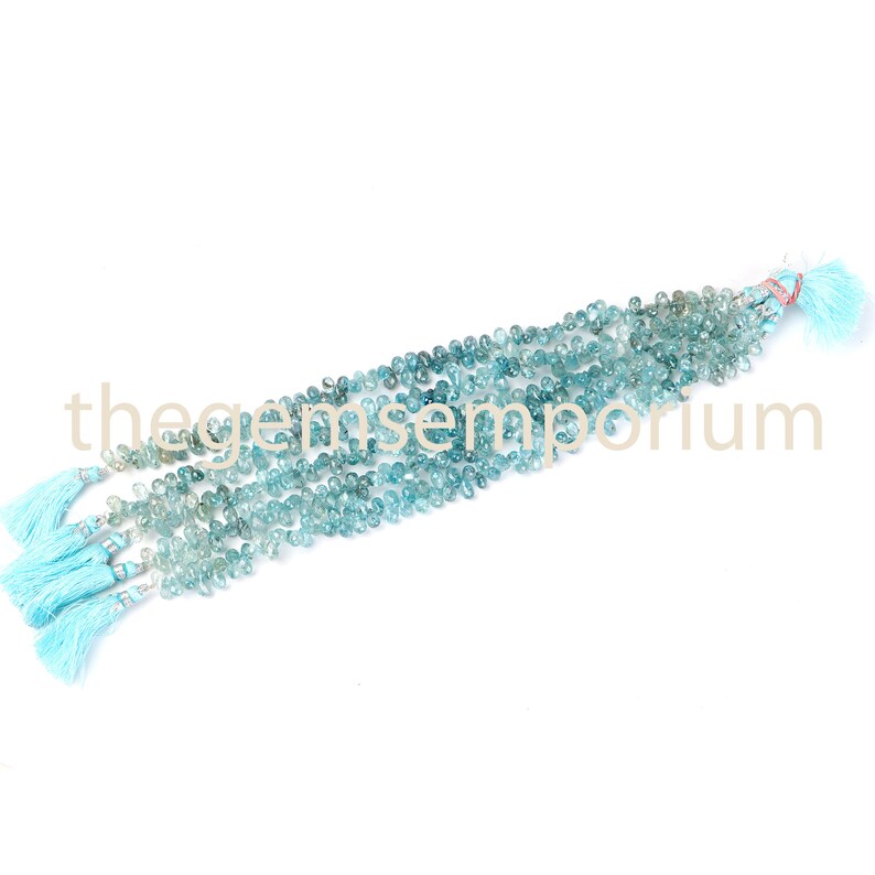 Blue Zircon Faceted Beads Blue Zircon Beads Blue Zircon Blue Zircon Briolette Faceted Drops Beads Blue Zircon Drops Beads Zircon Beads