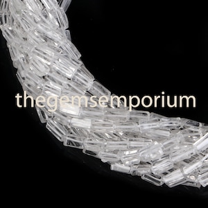 Rock Crystal plain smooth Long Square, Bricks shape Beads, Rock Crystal Long Square, Bricks shape Beads, Rock Crystal plain Beads
