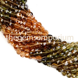 Petro Tourmaline Faceted Coin Shape Beads, Tourmaline Coin Shape Beads, Tourmaline Faceted Beads, Petro Tourmaline Beads, Tourmaline Beads