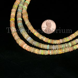 Natural Ethiopian Opal Tyre Shape Beads,Ethiopian Opal Beads,Welo Opal Beads,Opal,Rondelle Beads,Ethiopian Opal Tyre,Opal Wholesale Beads