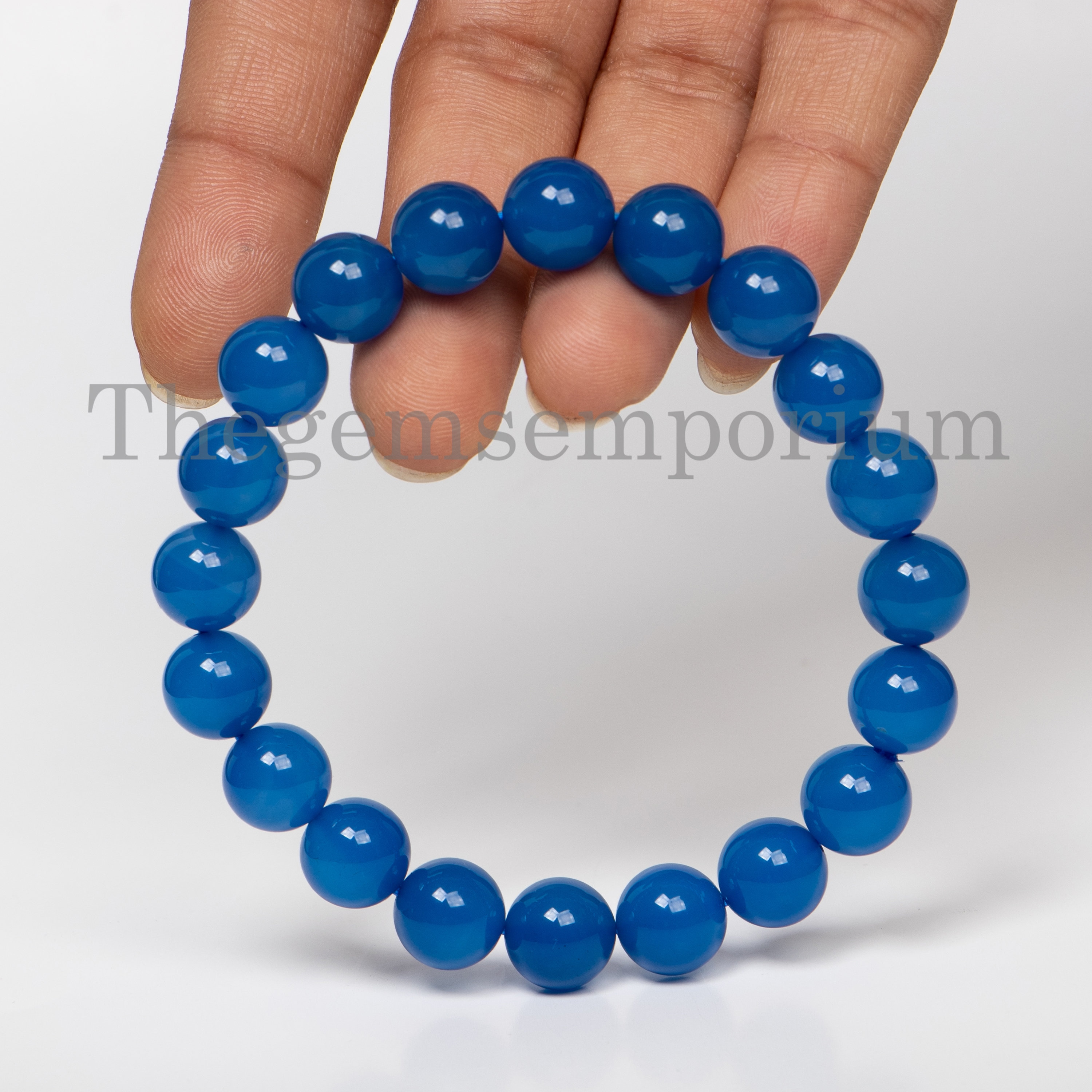 Blue Agate Bracelets Blue Agate Bracelets