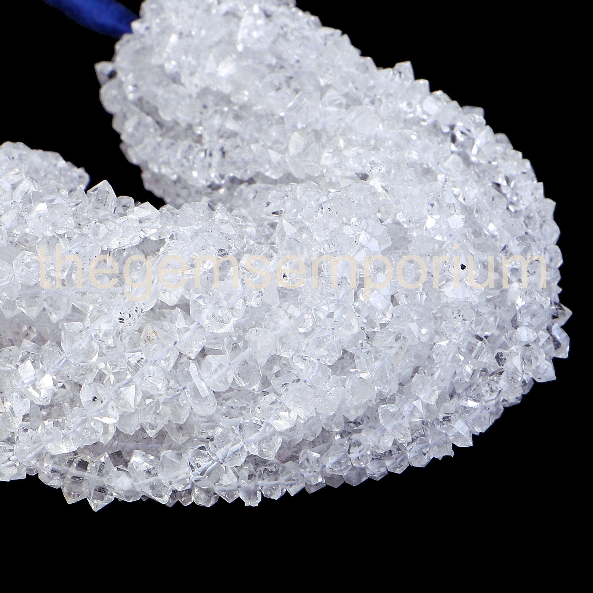 ハーキマー ダイヤモンド クォーツ ナゲット ビーズ、ハーキマー