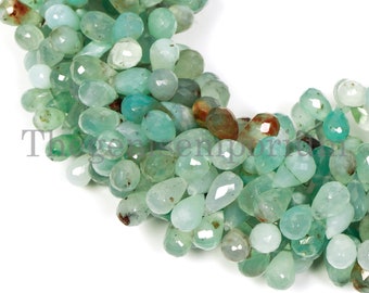 Aqua Chalcedony Faceted Drops Beads, Aqua Chalcedony Beads,Aqua Chalcedony Tear Drop Beads,Aqua Chalcedony Faceted Beads, Wholesale Supplier