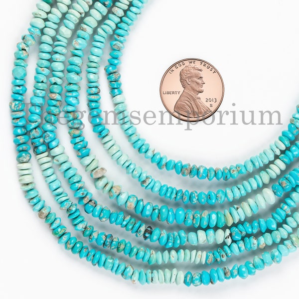 Turquoise Button Beads, Turquoise Plain Beads, Turquoise Smooth Button Beads, Shaded Turquoise Beads, Button Beads, Turquoise Gemstone Beads