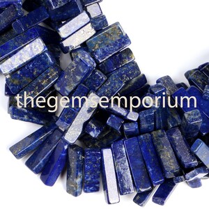 Lapis Lazuli Plain Smooth Sticks Beads, Lapis Lazuli Plain Beads, Lapis Lazuli Smooth Beads, 4X14-5X16MM, Lapis Lazuli Beads