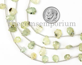 Rare! Prehnite Star Carvings Pear Beads, Handcrafted Carving Beads Strand,Healing Crystals Loose Beads for Jewelry Making,Prehnite Pear Bead
