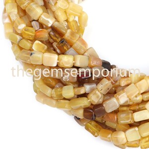 Yellow Opal Plain Long Square Brick Shape Beads,Yellow Opal Plain Smooth Beads,Yellow Opal Brick Beads,Opal Wholesale Beads,Yellow Opal