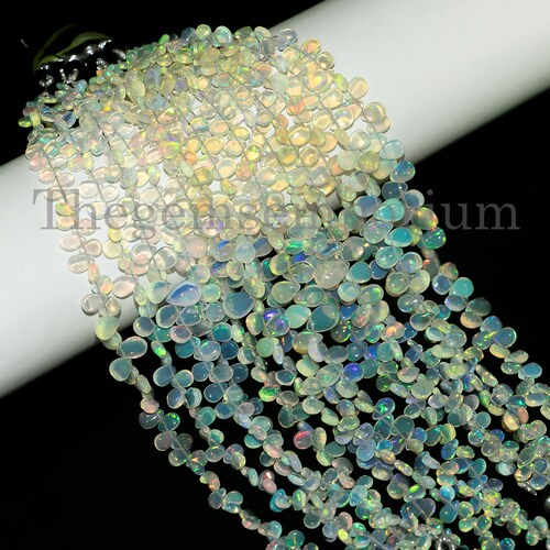 Natural Ethiopian Opal 3x5-6x10MM Pear orders Beads, Ethiopian Opal Pear Beads, Top Quality Opal Beads,Opal Smooth Pear Beads, Ethiopian Opal Beads