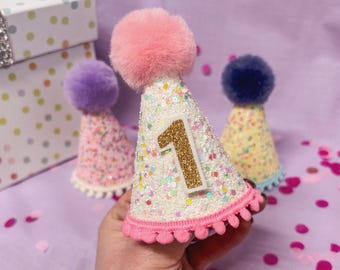 Personalised Confetti Dog and Cat Birthday Hat: Custom Age Option