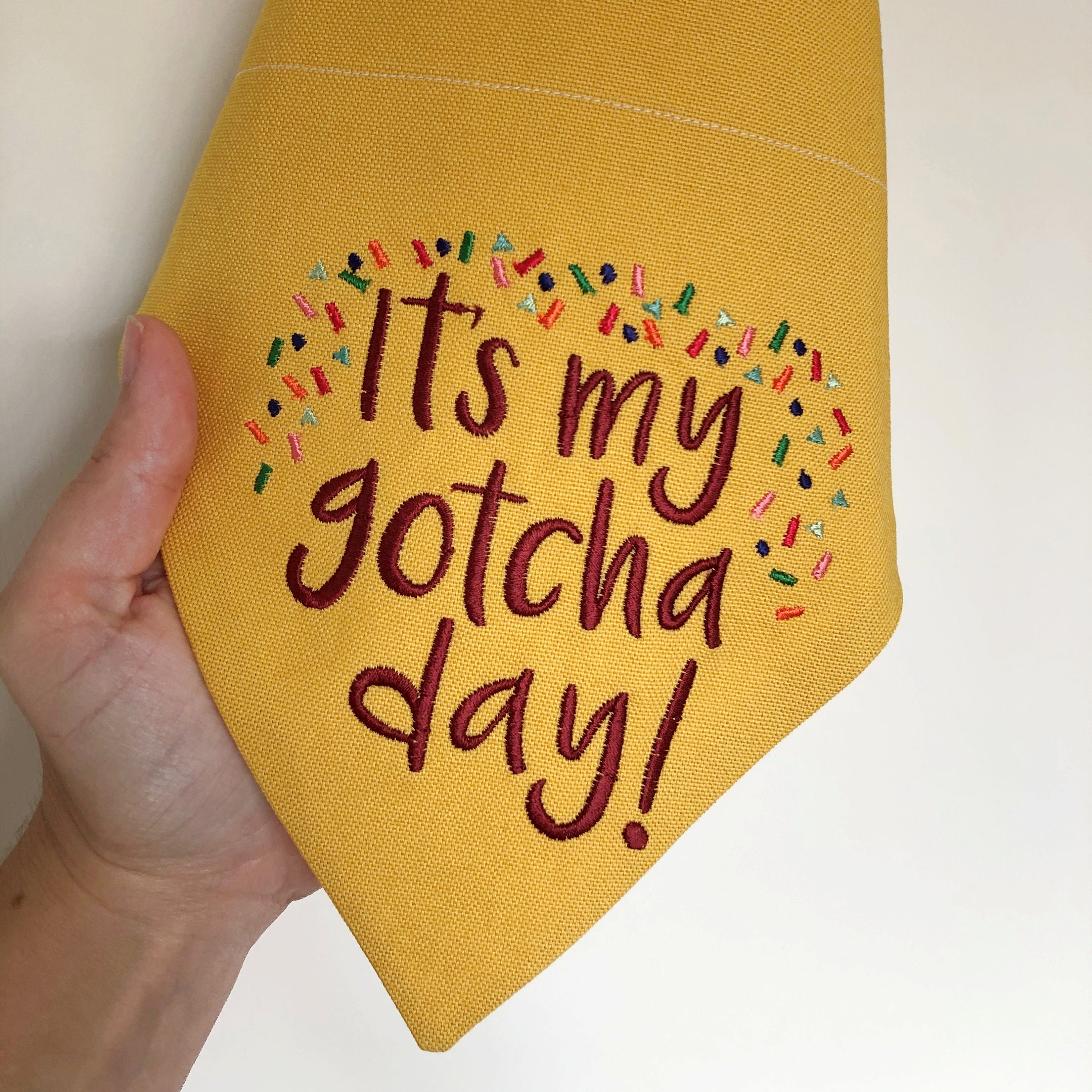 Dog Bandana Dog Collar Bandana It's My Gotcha Day Etsy
