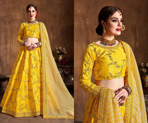 sabyasachi yellow lehenga