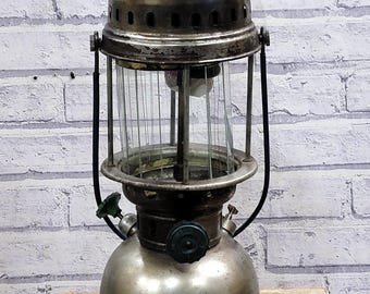 Vintage Petromax Kerosene Lantern: Antique Brass Camping Light, 1970s MODI 500 CP