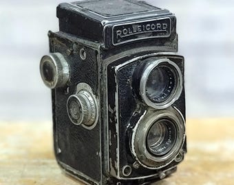 Vintage Rolleicord Twin Lens Spiegelreflexkamera: Heidosmat-Objektiv, nicht funktionierendes Display
