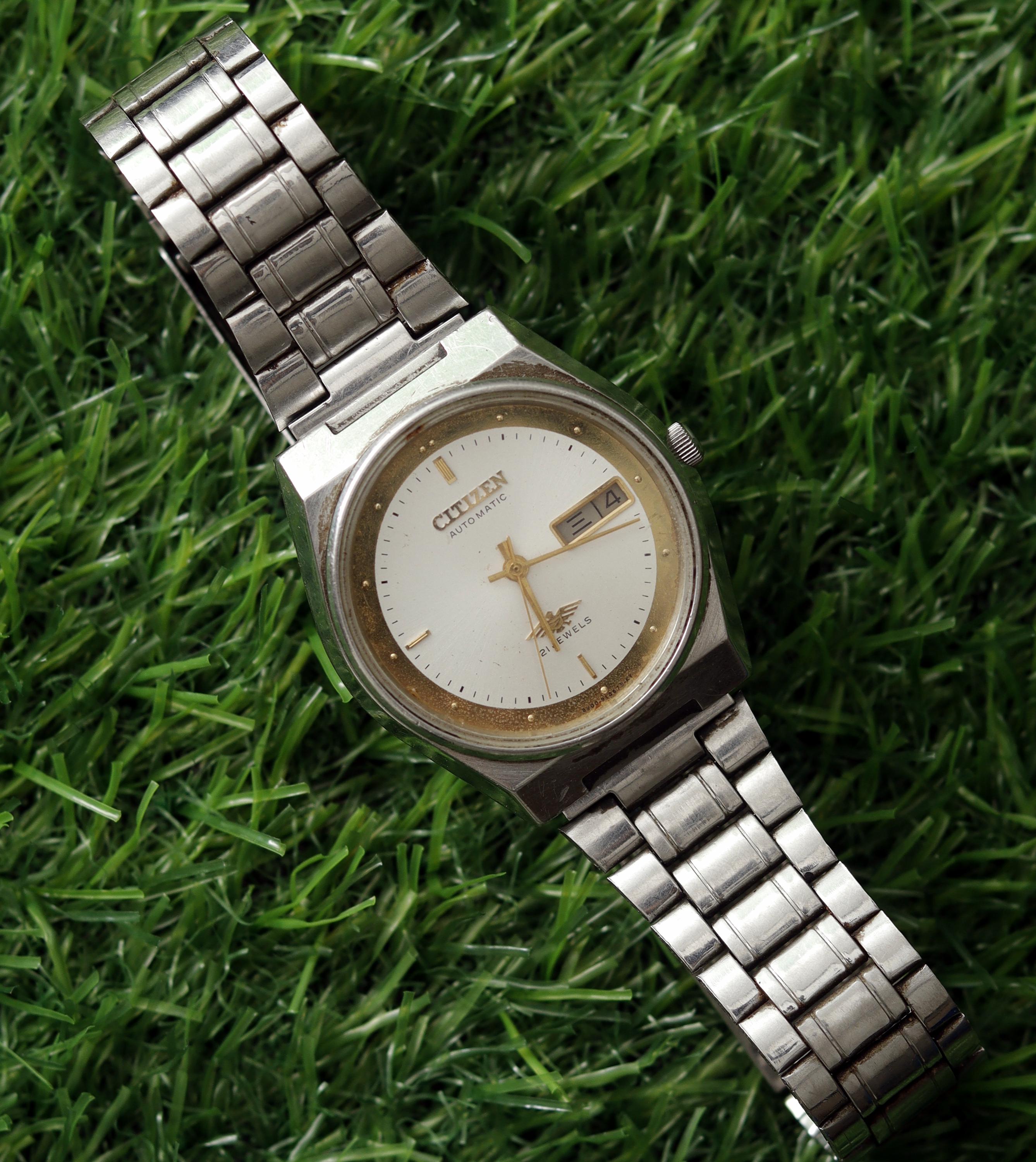 Vintage Collectible Original CITIZEN Automatic 21 Jewels Mechanical Wrist Watch for Men's or Women's, Antique Pre Owned Unisex Watch.