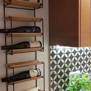 VINKE wine wooden racks for wall mounted for 3 bottles, industrial wine holder, home decoration, housewarming party gift from BESTER STUDIO