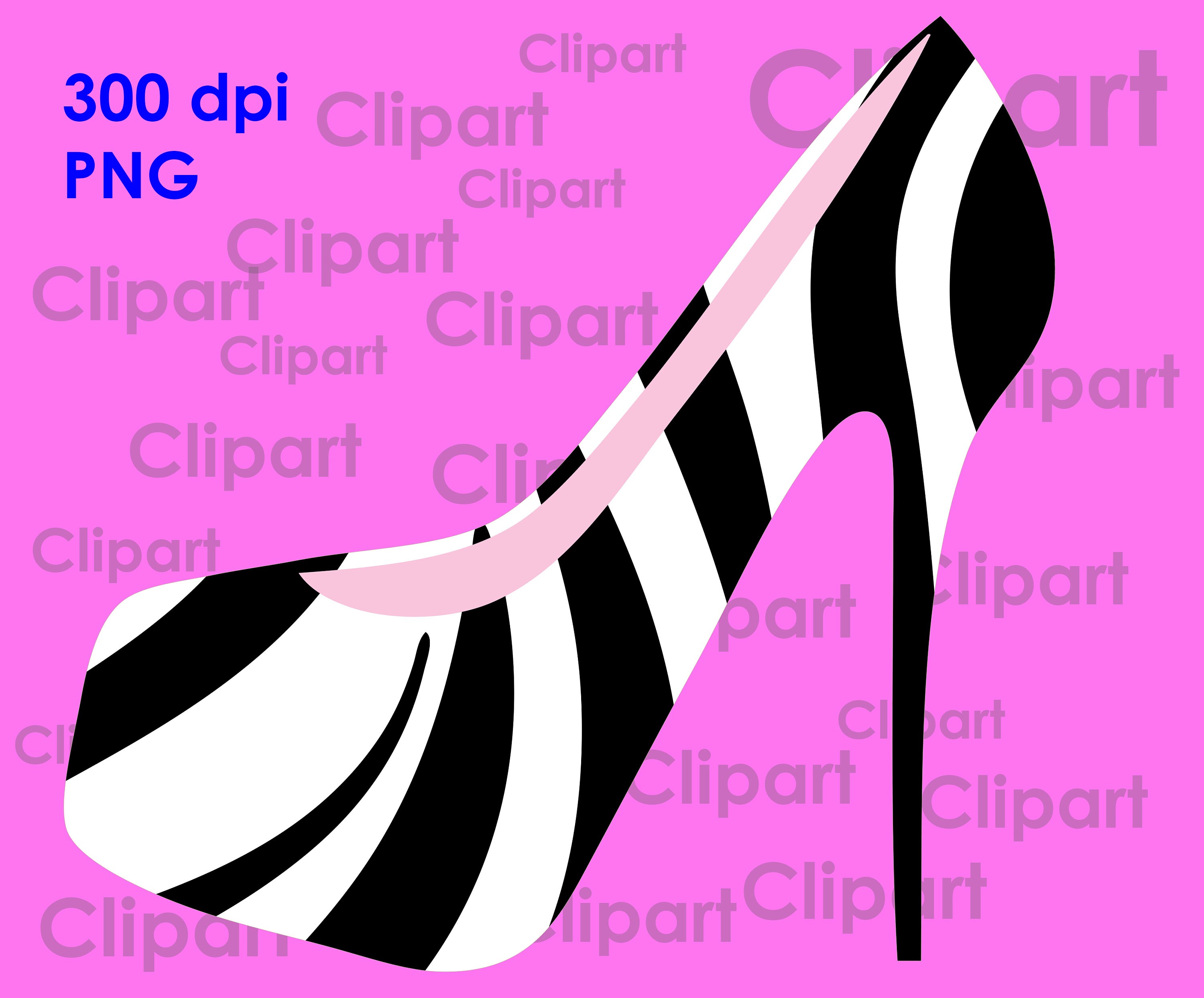 Zebra High Heels Png File Vector Files, Clip Art,Silhouettes Zebra