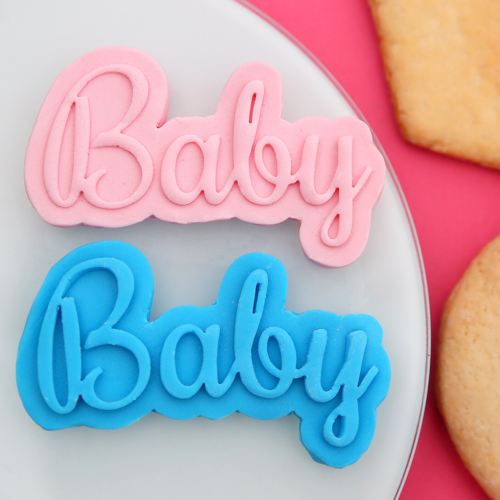 Baby Cookie Stamp Fondant Embosserbaby Showercookie Stampfondant Raise
