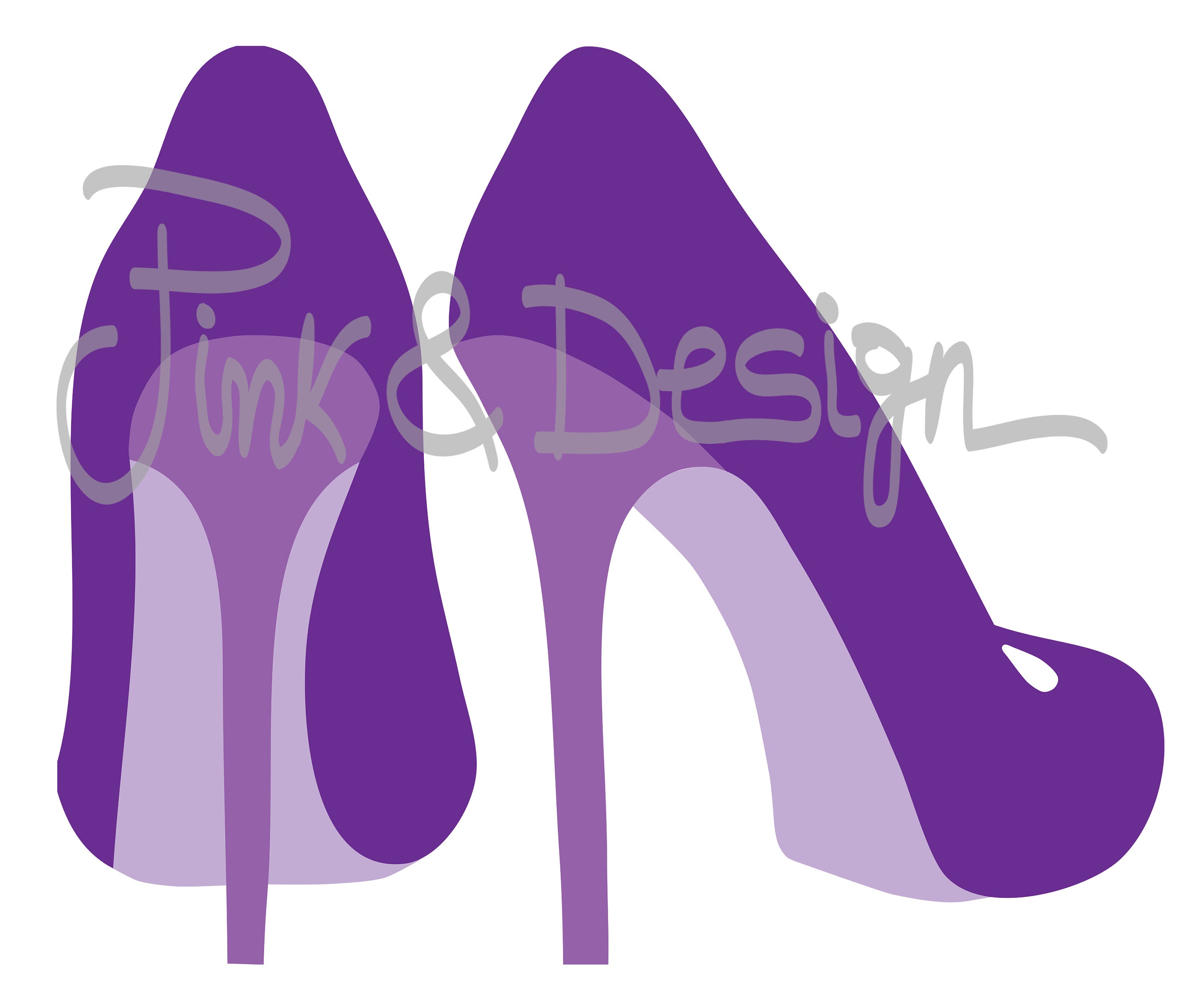 PNG Purple Glitter High Heels Stiletto Clipart Png Beauty