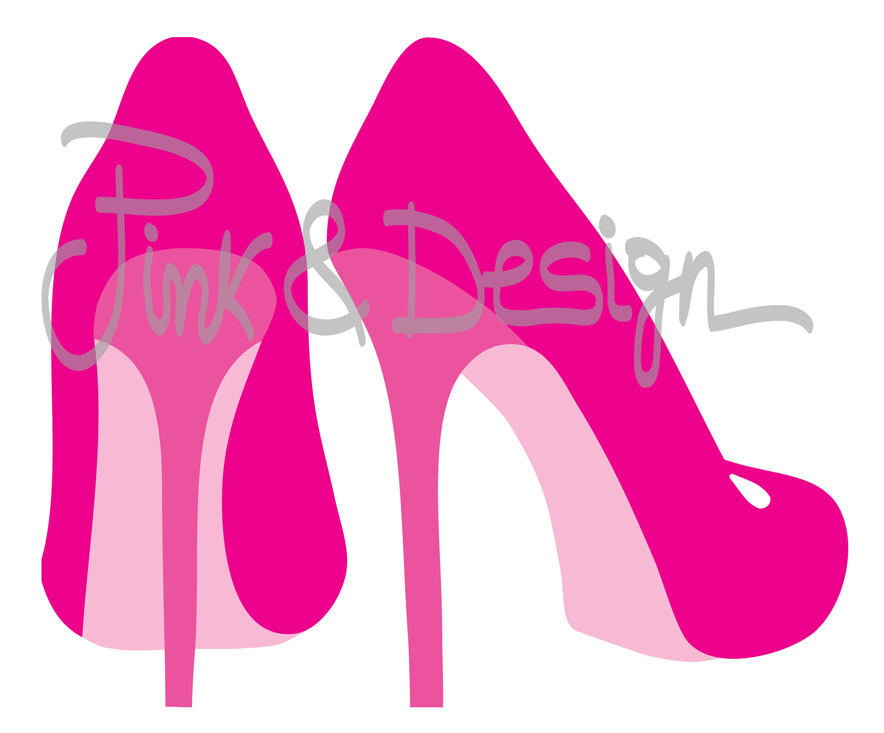 Stiletto high heel SVG/DXF/PNG Scroll Fancy Flourishes Decal Cut Files For  Cricut Glowforge Silhouette Laser Cutting and clip art