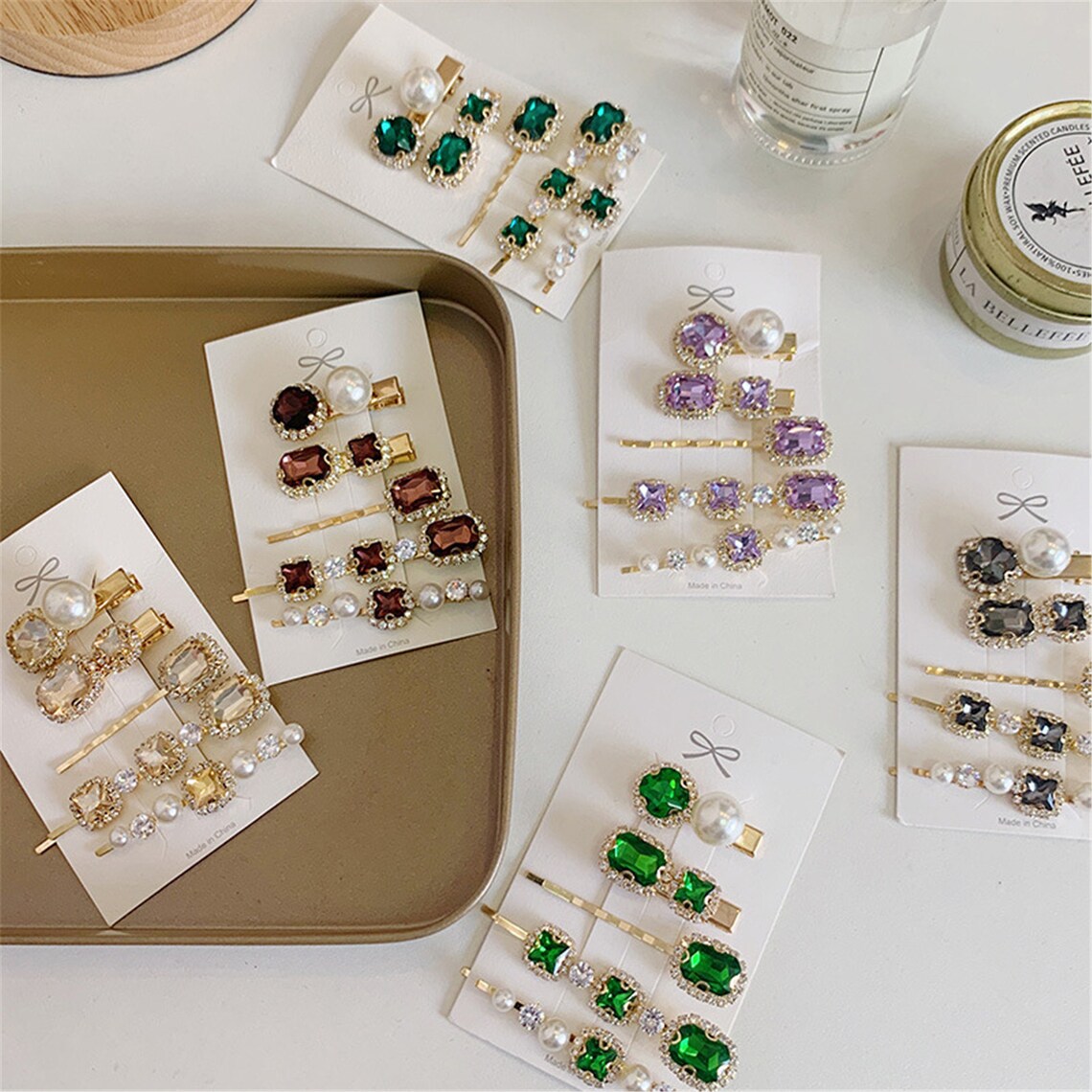 5PCS Delicate Diamond Hair Clip Vintage HairpinAlloy Etsy