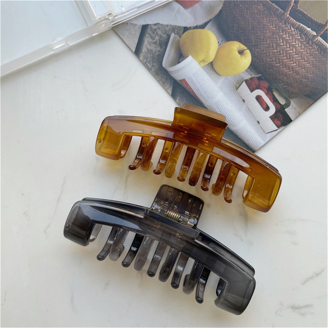 10cm Retro Hair Claws Versatile Hair Claw Large Hair Claws Etsy