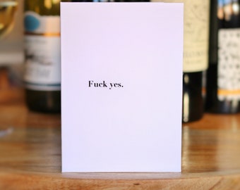 Yes Sweary Card