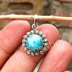 Larimar Pendant, 925 Sterling Silver Pendant, Top Quality AAA Larimar, Gift For Her, Natural Larimar Pendant, P 94