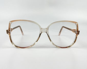 Vintage 80er Jahre Pinke Acetatbrille: Blaulichtblockende Gläser, Made in Italy