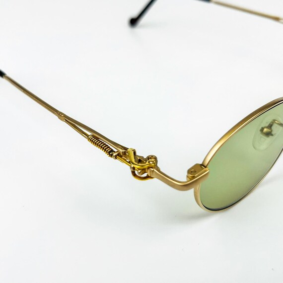 Vintage Sunglasses – 90s Retro Glasses – Gold Metal Frame  display picture 1