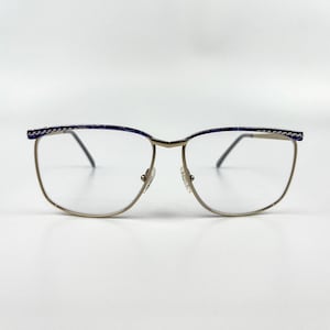 Okulary blokujące niebieskie światło w stylu vintage z lat 90.: okulary z metalową oprawką, wyprodukowane we Włoszech