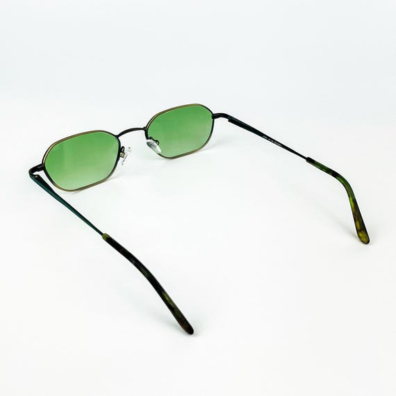 Vintage Sunglasses – 90s NOS Retro Green-gold Metal Frame  display picture 2