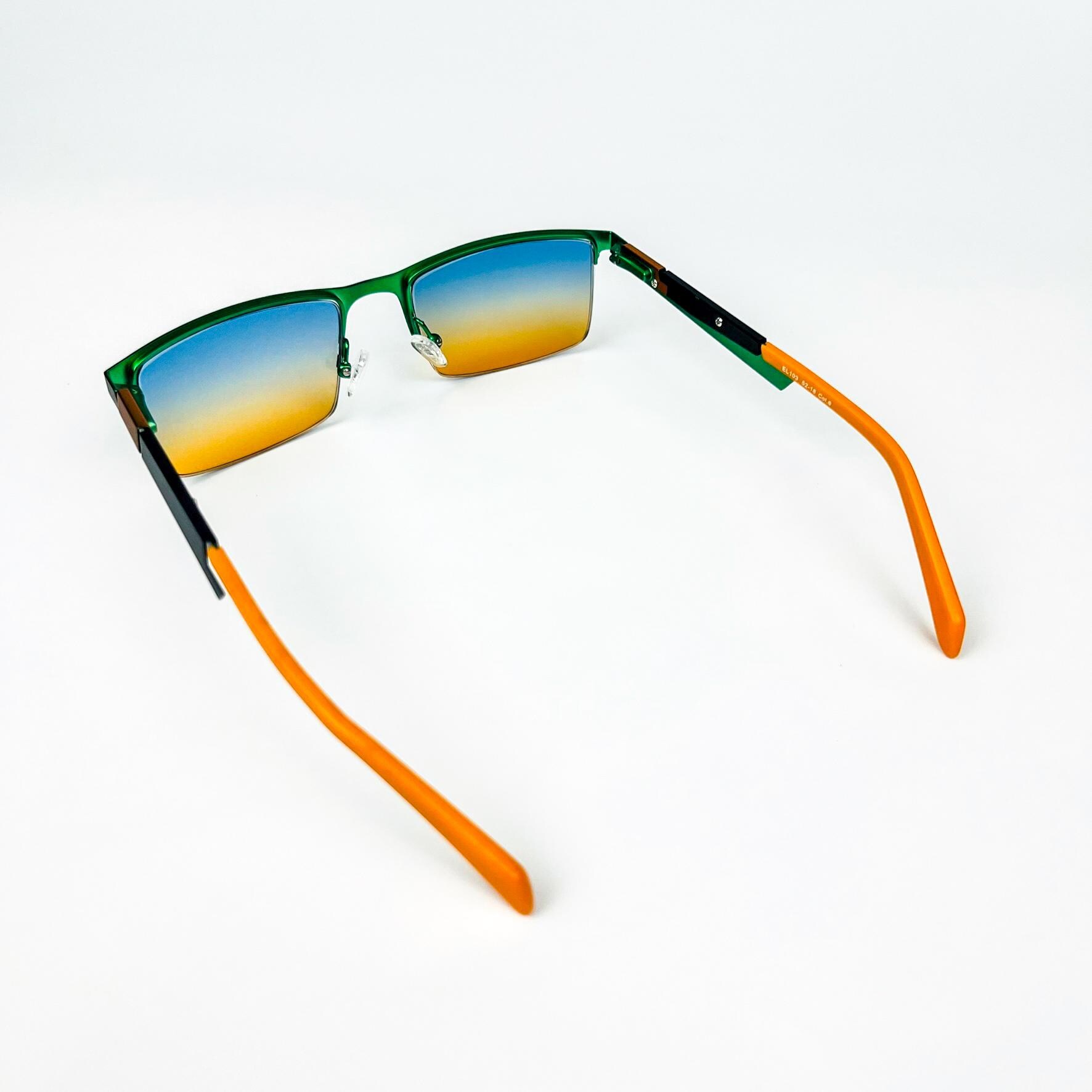 Ellesse Vintage 2000s Sunglasses - Metal Frame, Blue-orange 