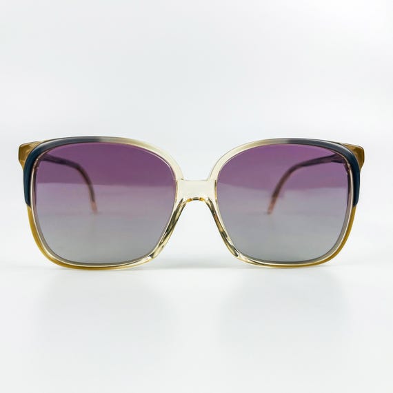 70s Luxottica Sunglasses: Vintage Acetate Frame, Purple  display picture 1