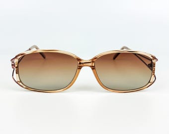 Vintage OLIVER GOLDSMITH BUDE Dark Tortoiseshell Sunglasses 90s
