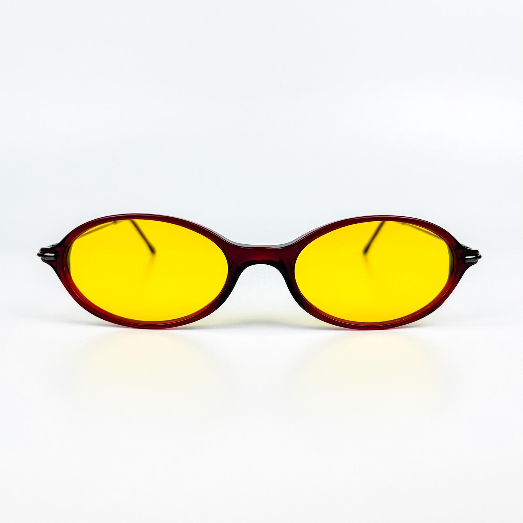Vintage Sunglasses Brooks Brothers – 90s NOS Retro Red Frame