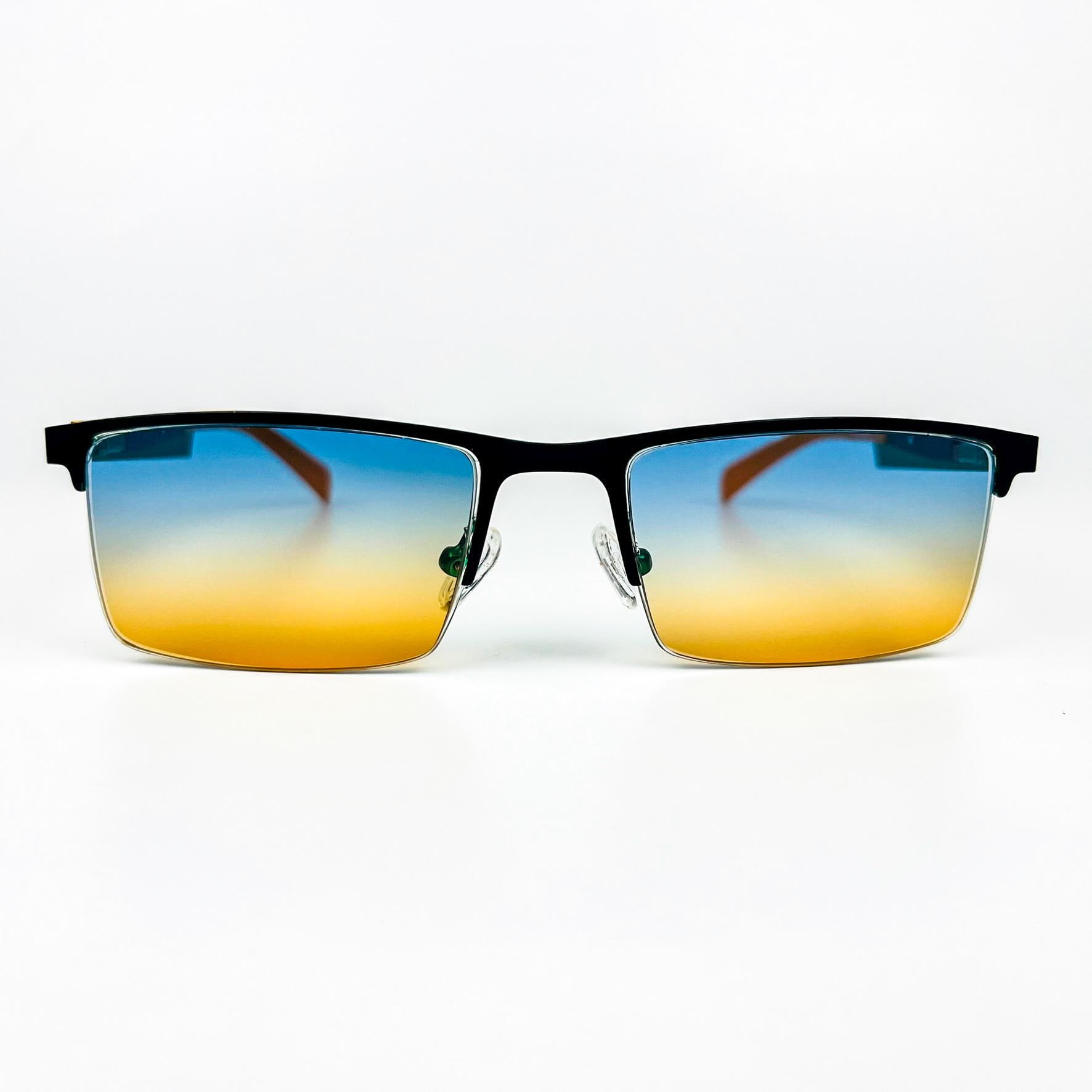 Ellesse cancun vintage sunglasses made in FRANCE Ellesse Vintage 2000s Sunglasses - Metal Frame, Blue-orange  main image 4