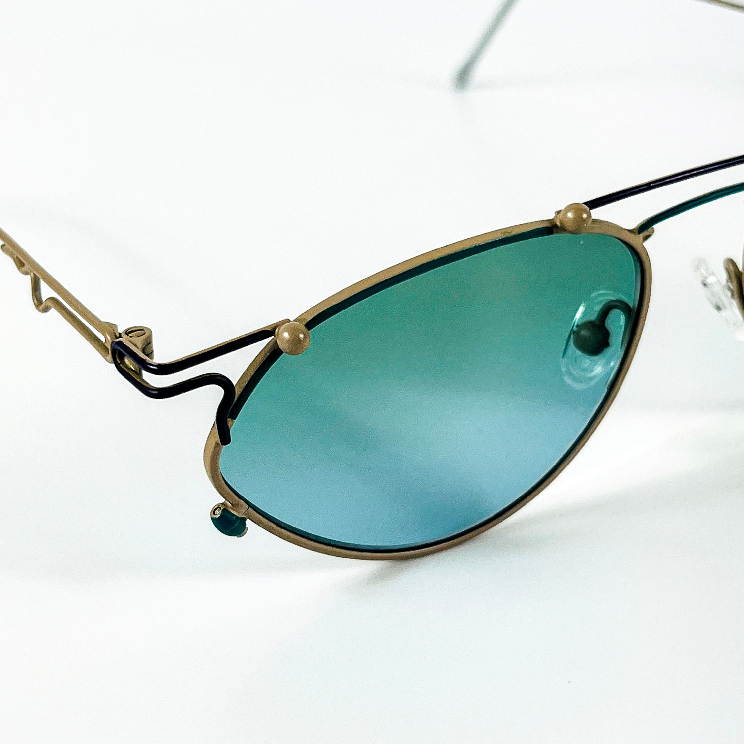 Cute Vintage German Sunglasses from the 1990s ?? 90s Graphic Monochrome Sunglasses, Black and White Acetate  main image 2