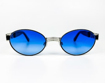 Vintage Vogue Sunglasses Black Blue Keico W44 Alta Moda  display picture 1