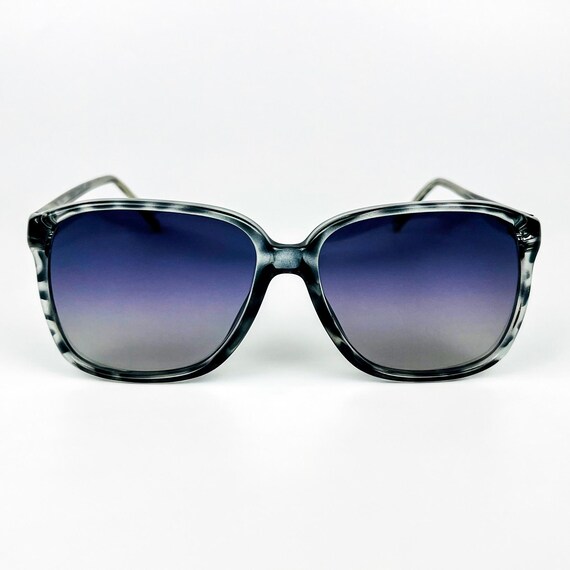 Vintage 80s Sunglasses - Acetate Frame, Purple Gradient 