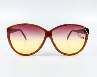 Unisex 1970s Silhouette Brown Sunglasses, Mod  212, Made in Austria Vintage 1970s Silhouette Sunglasses, Thick Framed  main image 4