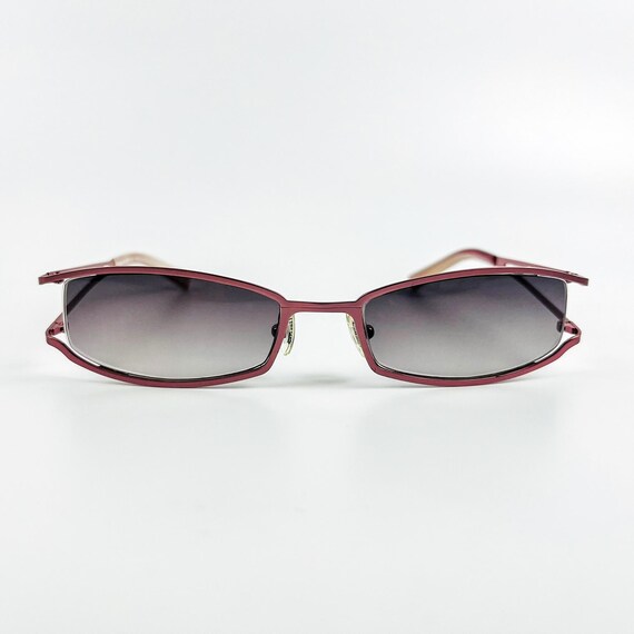 Gafas de sol de metal rosa de los 90: gafas retro italianas
