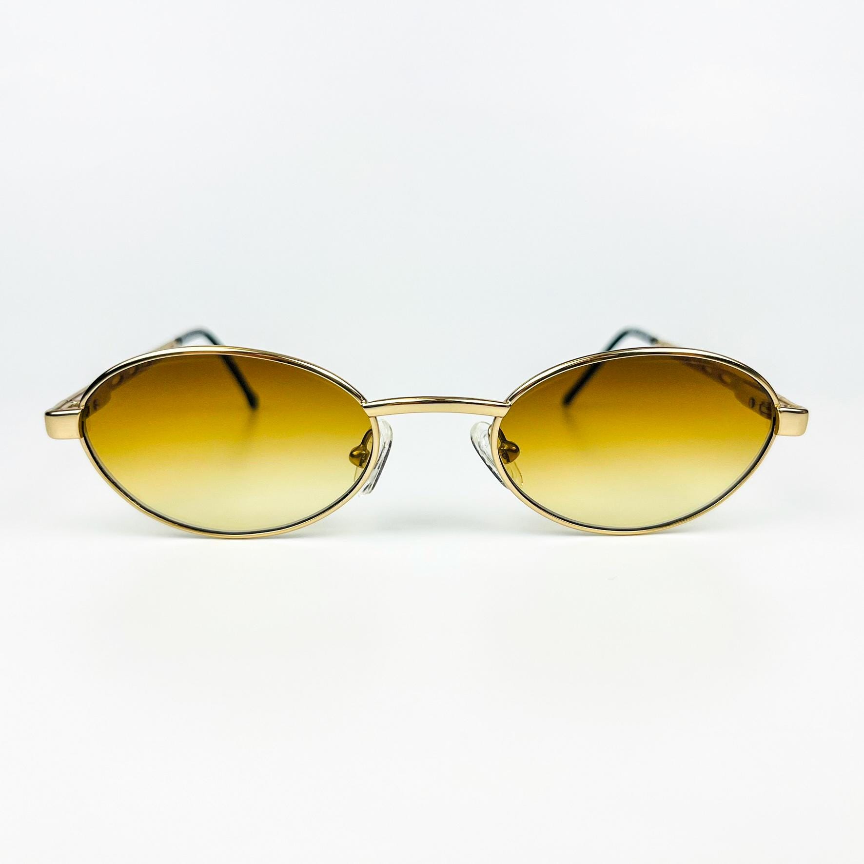 Tonino Lamborghini Vintage 90s Sunglasses, Gold Metal Frame  display picture 1