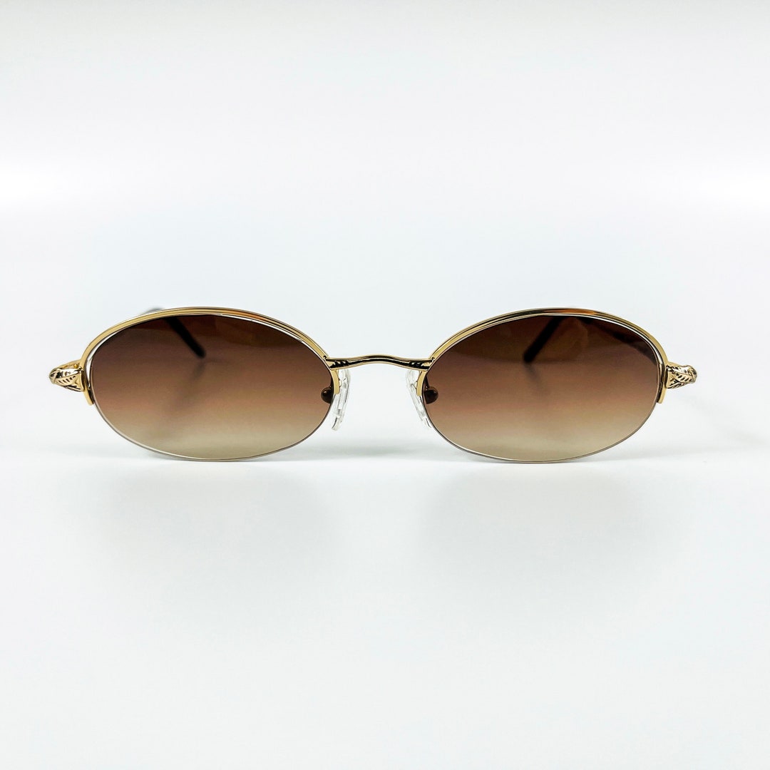Vintage-Inspired Gold Sunglasses main image 0